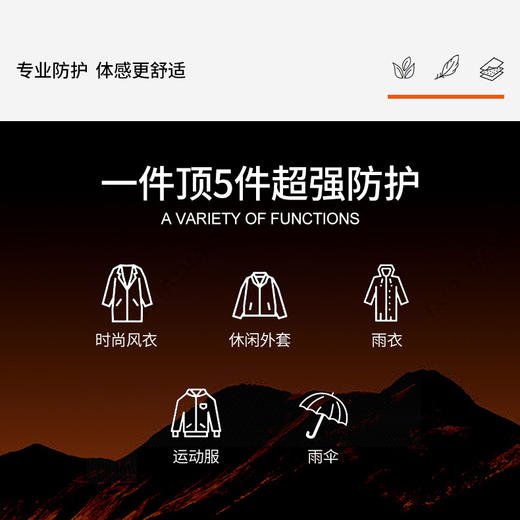 狼族优品丨户外防水防风两件套冲锋衣男女款-26688 商品图6