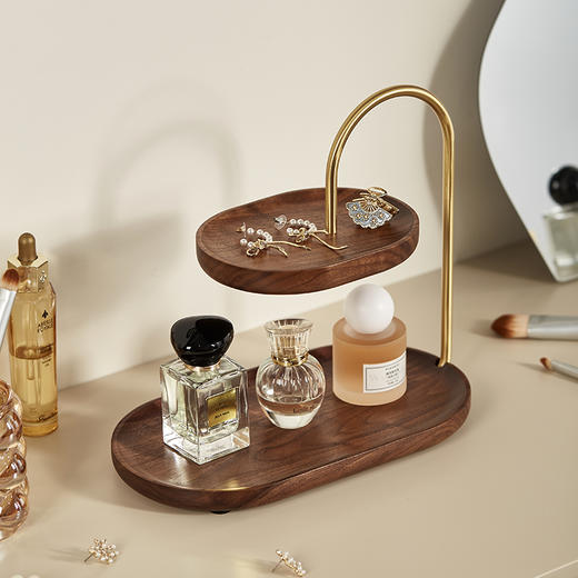 初心| 雅致木韵香水收纳架胡桃木 商品图2