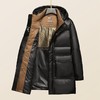 【可拆卸帽】【鹅绒服】【新款DSF】大依优型大码鹅绒中长款羽绒服外套休闲胖子大码男休闲宽松加肥加大上衣 商品缩略图1