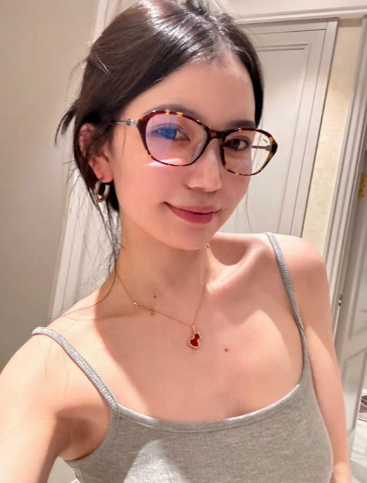 1015-5自留 巨轻巨舒适 迪丽热巴 周也 fake me 猫眼 cindy镜框 镜架 平光镜 商品图9