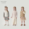 马克珍妮女童清新立体花朵绵羊毛针织马甲2024年秋冬新款241688 商品缩略图1