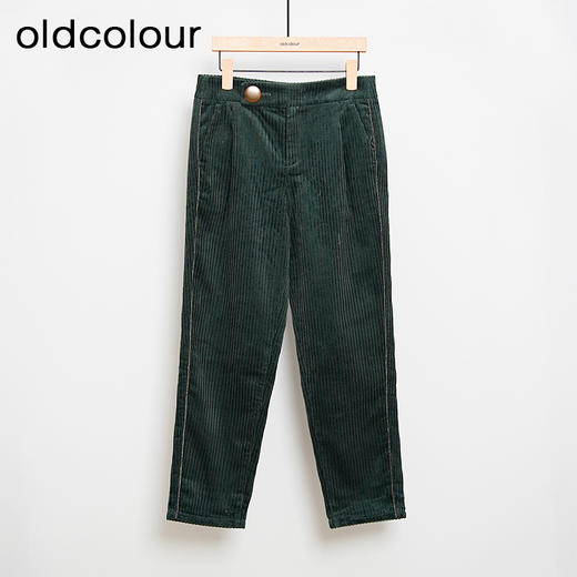 oldcolour复古气质高腰显示休闲简约灯芯绒长裤女L44073424 商品图2