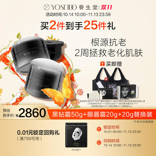 伦敦时装周黑钻霜眼唇霜套组礼盒装（时装周帆布包随机发送） 商品图0