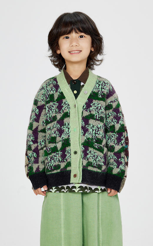 jnby  24年冬款   短款开襟毛衣  1O0312040 商品图3