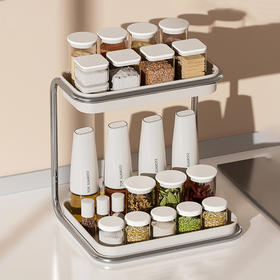 摩登主妇不锈钢厨房调料架多功能置物架盐调味品酱油醋多层收纳架