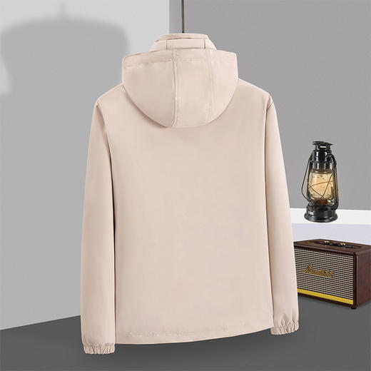 跃牌【跃LEAP-ACTIVE】系列 冲锋衣男女运动夹克纯色连帽外套672 商品图4