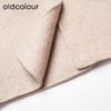 oldcolour冬季气质显瘦设计感保暖双面手工呢料长外套大衣女DL43156317 商品缩略图4