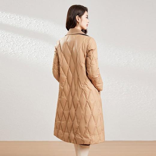 【高货kbnq】全新升级【铂金会员873/天猫1189/差价316】(01844) 洛诗琳冬季新款防寒保暖90白鸭绒设计感中长款羽绒服 商品图4