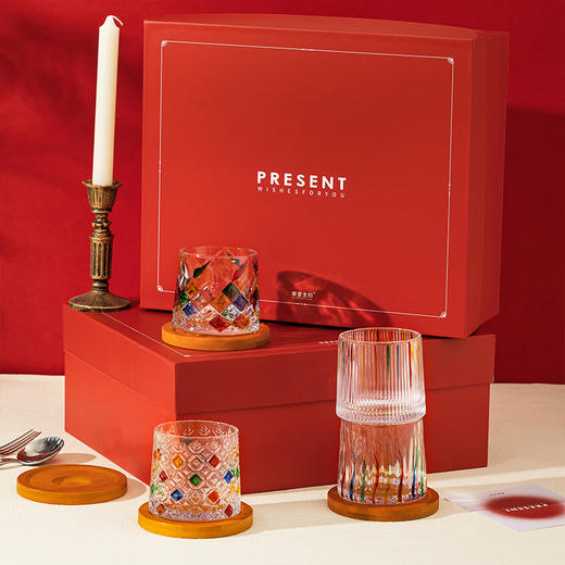 摩登主妇威士忌酒杯套装新婚结婚礼物订婚伴手轻奢高档洋酒杯子礼 商品图4