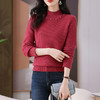 CC-103-77111秋冬内搭打底衫女士2024新款洋气半高领时尚钉珠宽松毛衣 商品缩略图3