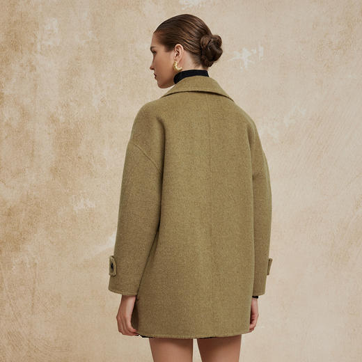 PH937斯尔丽24新款韩版廓形一手长减龄小个子大口袋双面呢大衣 商品图1