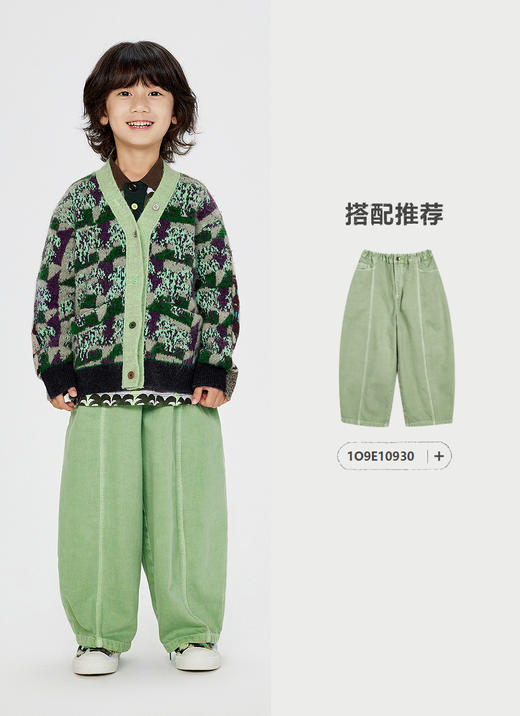 jnby  24年冬款   短款开襟毛衣  1O0312040 商品图4