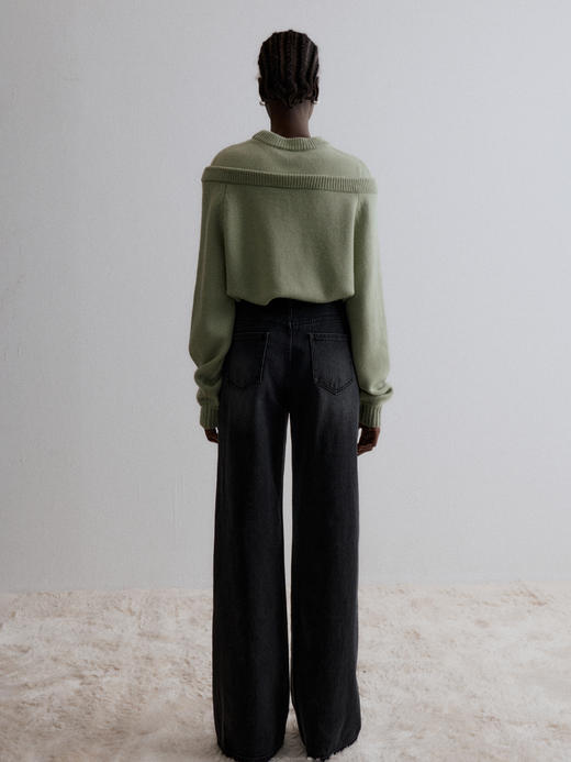 VC｜AW24046 Atlas doubled neck knit top 针织 [ 灰 / 绿 ] 商品图6