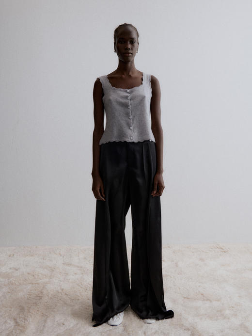 VC｜AW24024 Cosmos satin trousers 长裤 [ 黑 / 香槟白 ] 商品图5