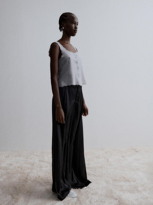 VC｜AW24024 Cosmos satin trousers 长裤 [ 黑 / 香槟白 ] 商品图6