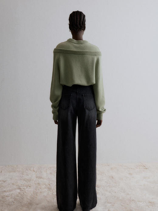 Viktoria Chan｜AW23027 Felda wide jeans [ 蓝 ] 商品图1