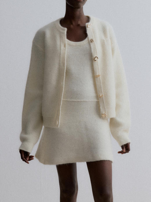 VC｜AW24054 Jaya mohair cardigan 开衫 [ 灰 / 白 / 驼 ] 商品图2