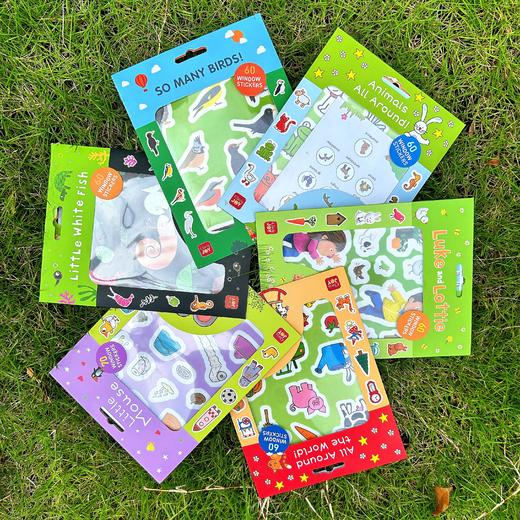 【Clavis】小老鼠&小白鱼&luke等 绘本周边 静电窗贴 商品图0