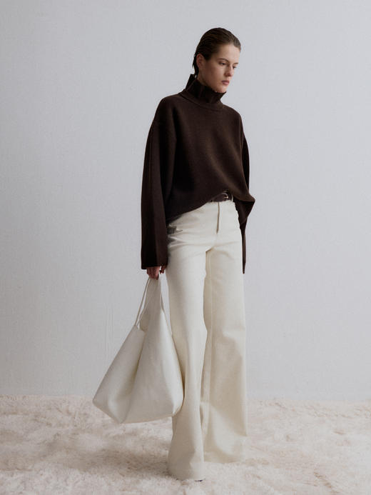 VC｜AW24048 Atlas flared jeans 长裤 [ 棕 / 白  ] 商品图5