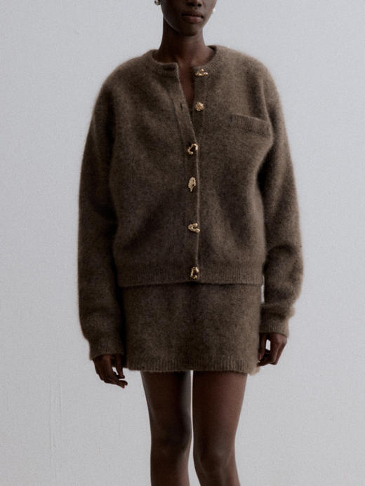 VC｜AW24054 Jaya mohair cardigan 开衫 [ 灰 / 白 / 驼 ] 商品图5