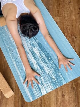 瑜伽说色彩艺术纯橡胶瑜伽垫双面防滑