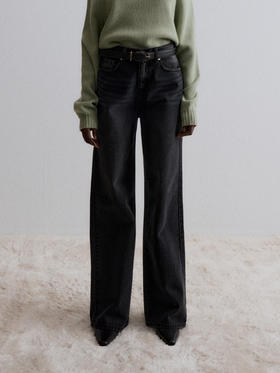 Viktoria Chan｜AW23027 Felda wide jeans [ 蓝 ]