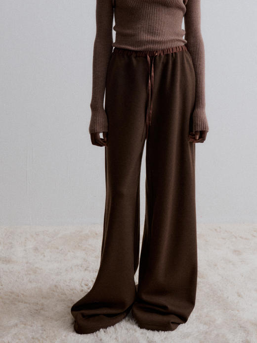 VC｜AAW24031 Willow wide trousers 松紧腰长裤 [ 白 / 棕 / 燕麦 ] 商品图3