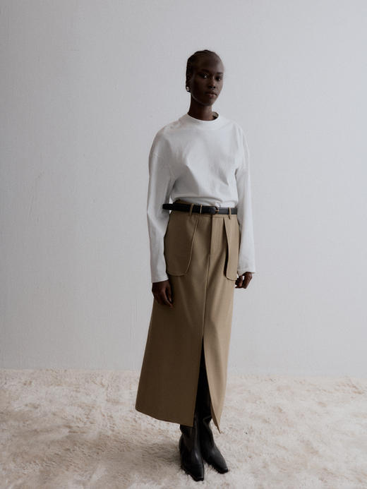 VC｜AW24043 Pamira basic sweater 针织 [ 白 / 绿 ] 商品图4