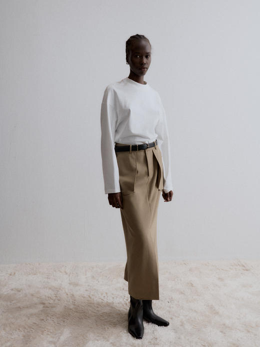 VC｜AW24061 Pamira pocket skirt  半身裙 [ 黑 / 卡其 ] 商品图5