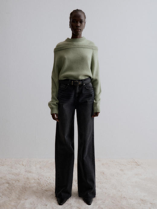 Viktoria Chan｜AW23027 Felda wide jeans [ 蓝 ] 商品图2