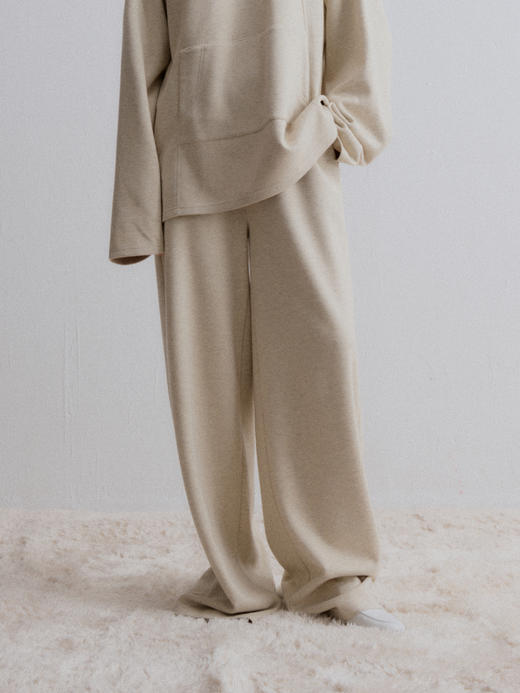 VC｜AAW24031 Willow wide trousers 松紧腰长裤 [ 白 / 棕 / 燕麦 ] 商品图1