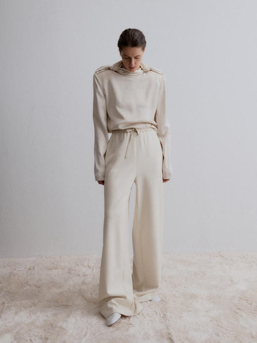 VC｜AAW24031 Willow wide trousers 松紧腰长裤 [ 白 / 棕 / 燕麦 ] 商品图10