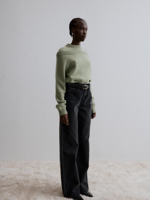 Viktoria Chan｜AW23027 Felda wide jeans [ 蓝 ] 商品图3