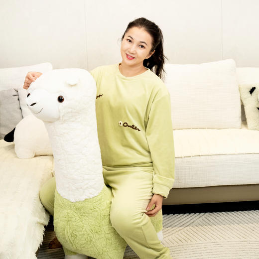 【169元1套】秋冬女士长袖长裤海岛绒套头家居套装-6243221 商品图0