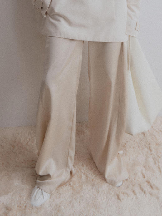 VC｜AW24024 Cosmos satin trousers 长裤 [ 黑 / 香槟白 ] 商品图0