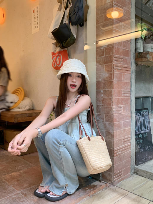 <曾小咸推荐> 绿色吊带背心  商品图3