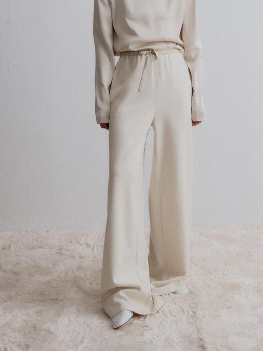 VC｜AAW24031 Willow wide trousers 松紧腰长裤 [ 白 / 棕 / 燕麦 ] 商品图4