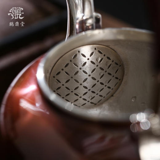 鹤鼎堂银壶于飞系列伊祜汤沸錾刻福禄高升（铜包银）（缺货） 商品图3