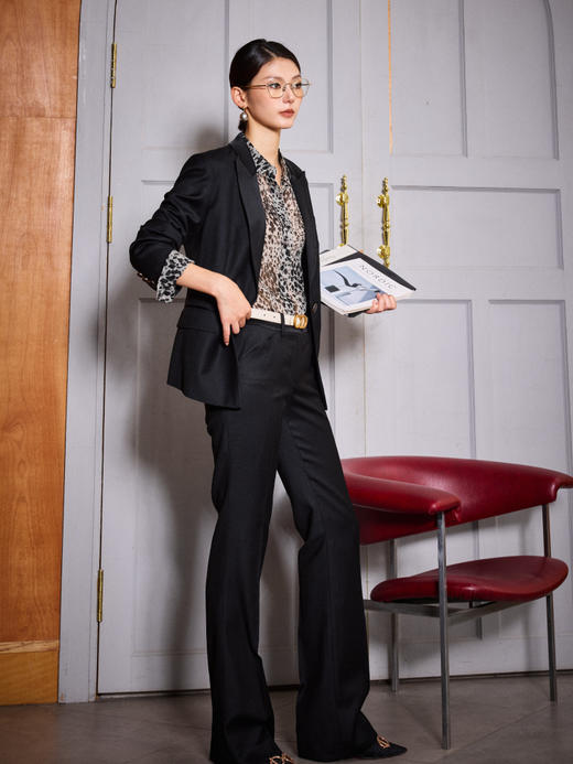 J204A4661A 颈袖添香高端品牌秋冬季新款OL气质职业装时尚正装小西装裤套装女 商品图1