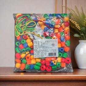 【开学季大放价】幼儿园早教益智大串珠儿童玩具穿线珠子穿珠精细动作训练教具积木