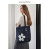 moreforPOEM 24/FW 原创设计烫银丹宁帆布袋牛仔单肩托特包 商品缩略图0