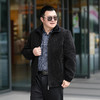 【雪尼尔】【新款DTX】大依优型大码加绒雪尼尔夹克外套加肥加大肥佬休闲上衣男士胖子秋冬 商品缩略图4