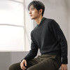 【抗静电】柒牌可机洗毛衣男秋冬新品时尚字母提花含羊毛圆领毛衫	127Y70390 商品缩略图2