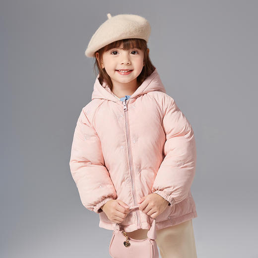 笛莎Deesha 童装女童羽绒服2024冬季新款棉服外套 商品图1