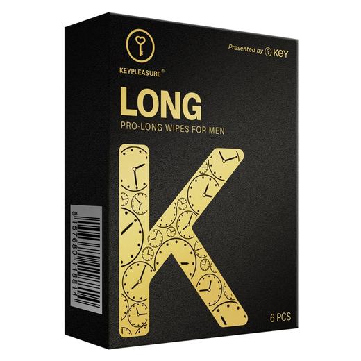 【便携男用湿巾！！】KEY延用湿巾男用延用液单片装6片装 商品图2