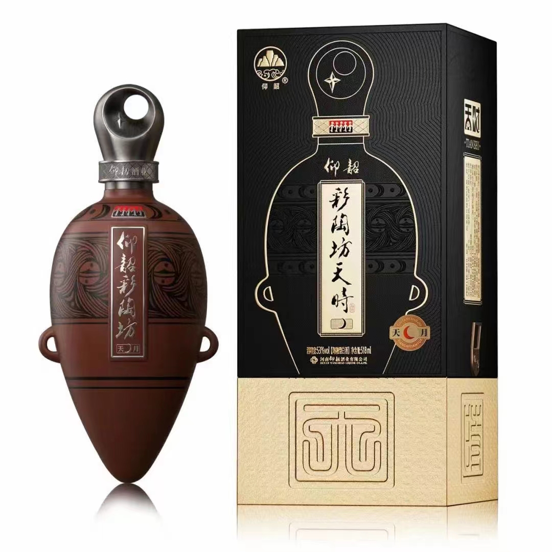 彩陶坊天时月亮 53度 500mL 陶香型白酒（新老包装随机发货）