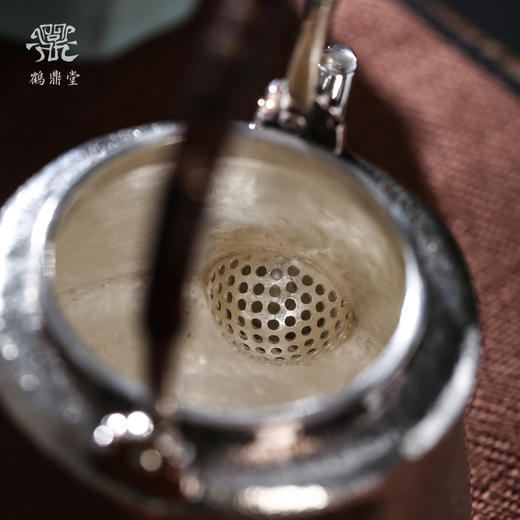 鹤鼎堂银壶于鹤系列思悠汤沸麻纹（银色）（缺货） 商品图3