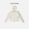 COCO ZONE90鹅绒连帽系绳双头外套针织拼接羽绒服23C29900 商品缩略图0