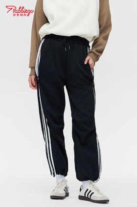 赤兔嗨购女士美式运动裤女24年新款直筒休闲束脚阔腿裤