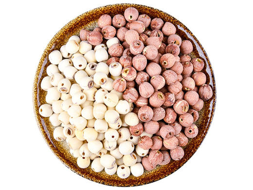 洪湖有机莲子/未磨皮去芯红莲子/磨皮去芯白莲子 商品图0